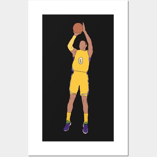 Kyle Kuzma Jumpshot Wall Art by RatTrapT33s